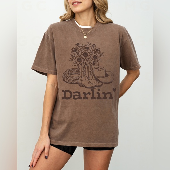 Comfort Colors Darlin’ Cowgirl Shirt - Picture 4 of 10